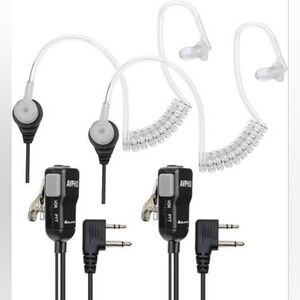 Midland AVPH3 Transparent Security Headsets with PTT/VOX–Wrap Around